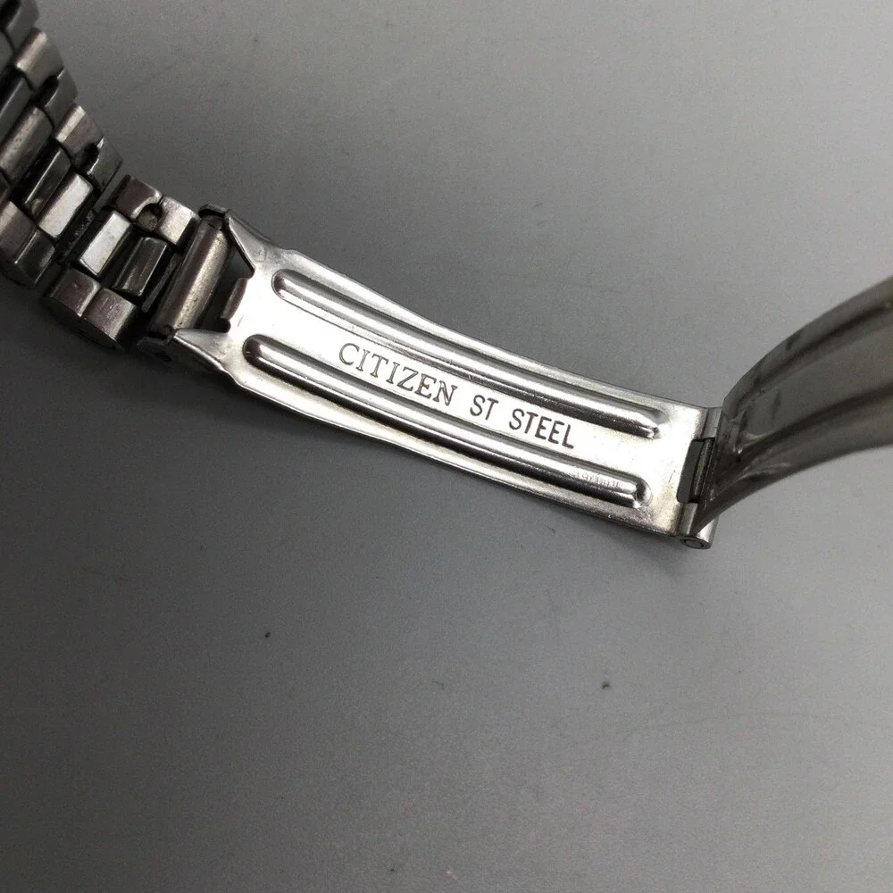 Vintage Citizen Womens Watch 24mm Gray Dial Two Tone Day Date New Battery 7.5